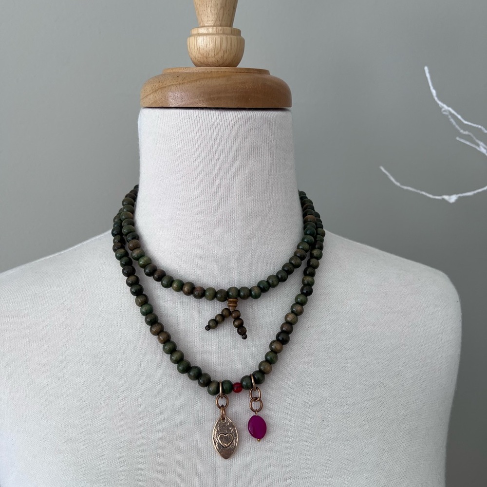 Katia Designs Boho Wrap Necklace/Bracelet in green